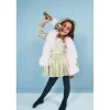 Den Goda Fen Costume, Tutu Disco Gold - Sizes 2-8 Years