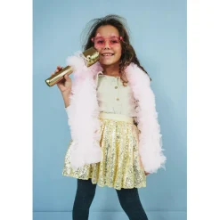 Den Goda Fen Costume, Tutu Disco Gold - Sizes 2-8 Years