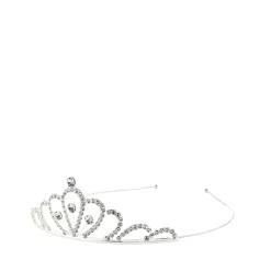 Den goda fen Headband with Diadem, Silver Rhinestone Tiara