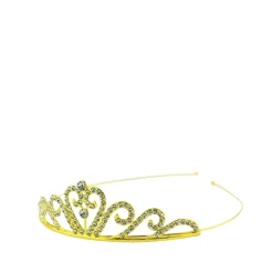 Den goda fen Headband with Tiara – Golden Rhinestones
