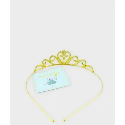 Den goda fen Headband with Tiara – Golden Rhinestones