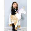 Den goda Fen Ride-On Unicorn Animal Costume – Ages 3–8