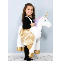 Den goda Fen Ride-On Unicorn Animal Costume – Ages 3–8