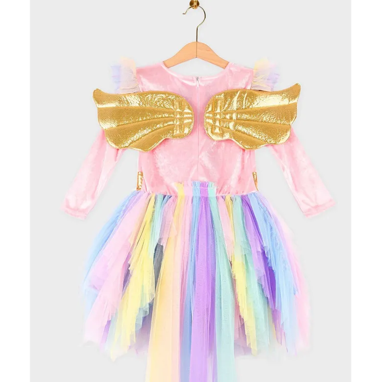 Den Goda Fen Unicorn Dress and Tiara, available in sizes 2–4 years, 4–6 years, and 6–8 years