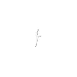 Design Letters Charm Pendant, 10 mm Silver Letter - A-Z