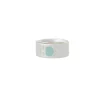Design Letters Hope Ring, Silver - Soft Green - Size 50-56