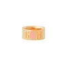 Design Letters Mom Ring, Gold - Nude - Size 50-56