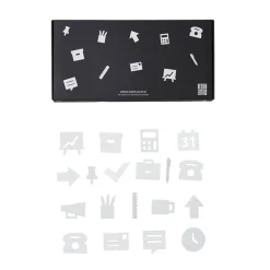 Design Letters, Office Icons for Message Board - White