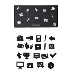 Design Letters, Office Icons for Message Board - Black