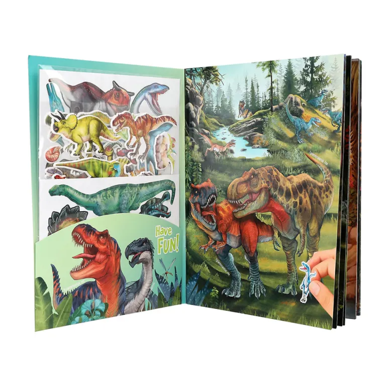 Dino World Stickerworld Puffy Sticker Book