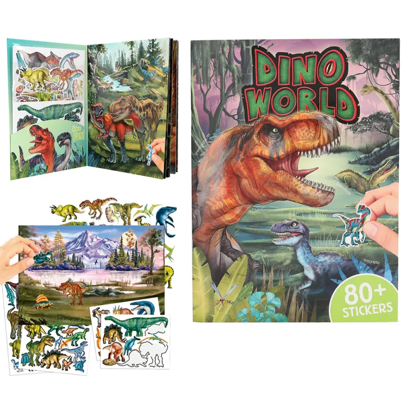 Dino World Stickerworld Puffy Sticker Book