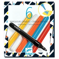 Djeco Acrylic Markers, Set of 6 - Street Art