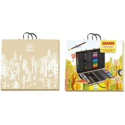 Djeco Art Set in a Suitcase with Drawing Tools and Colors
