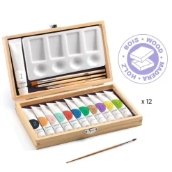 Djeco Artist Box, 12 Gouache Paints
