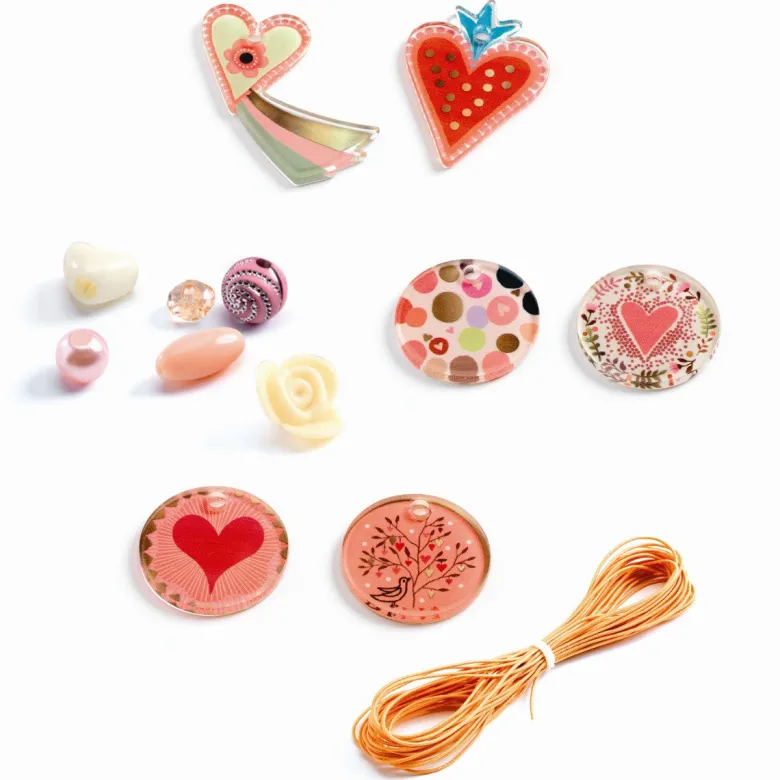 Djeco Bead Set, Hearts
