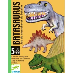 Djeco Card Game, Batasaurus - Travel-Friendly Memory Game