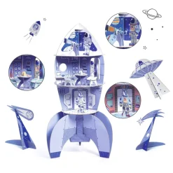 Djeco Color - Assemble - Play, Rocket Ship