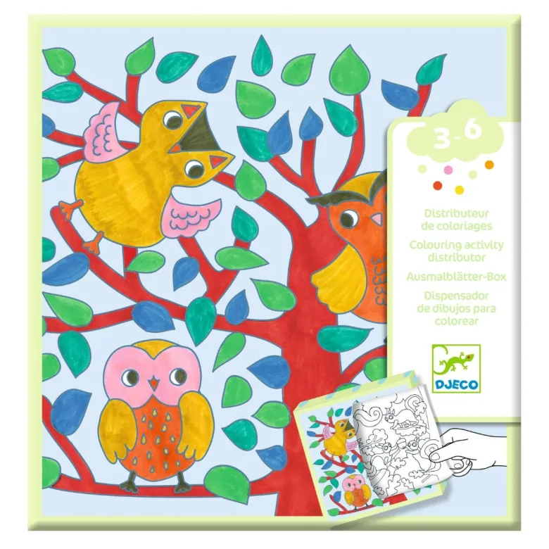 Djeco Coloring: Forest in Long Stripes