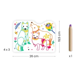 Djeco Coloring Set, Forest Families
