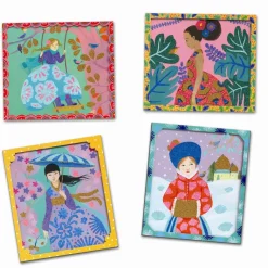 Djeco Creative Box, Artistic Beads - Around the World