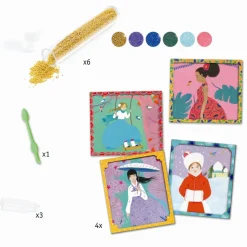 Djeco Creative Box, Artistic Beads - Around the World