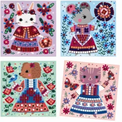 Djeco Creative Mosaic, Cute Animals