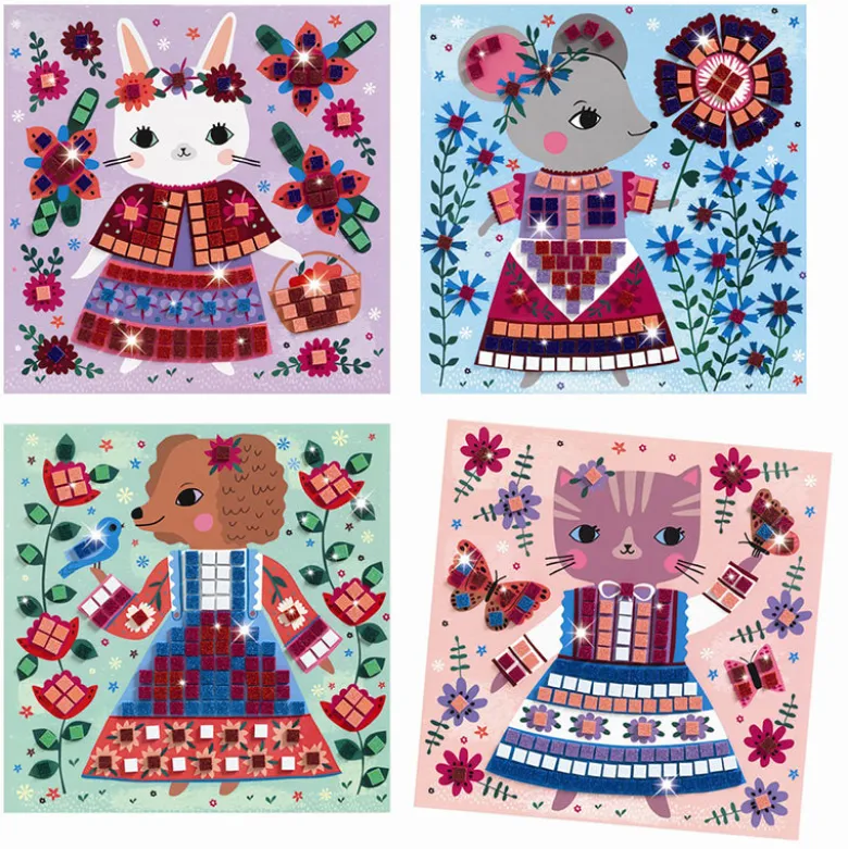 Djeco Creative Mosaic, Cute Animals