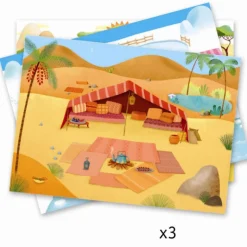 Djeco Creative Set, Transfer Pictures - Party with the Animals