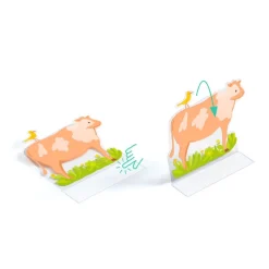 Djeco Creative Stand-Up Stickers, Farmyard