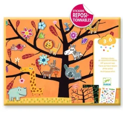 Djeco Creative Sticker Activity, Climbing Tree