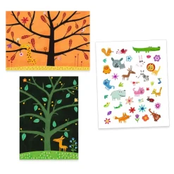 Djeco Creative Sticker Activity, Climbing Tree