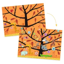 Djeco Creative Sticker Activity, Climbing Tree