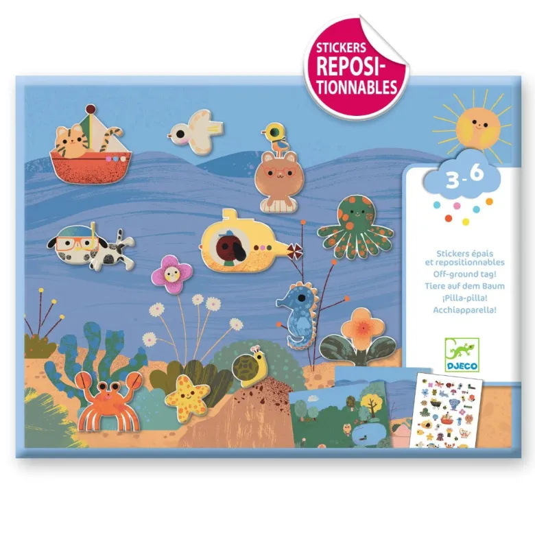 Djeco Creative Sticker Activity, Summer