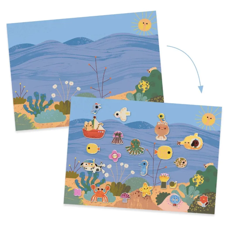 Djeco Creative Sticker Activity, Summer