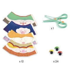 Djeco Decoupage, Cut-Out Snip Snip Figures