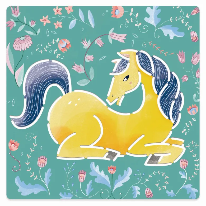 Djeco Drawing Stencils, Horses