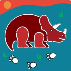 Djeco Drawing Templates, Dino