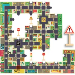 Djeco Floor Puzzle - Car Track for Children