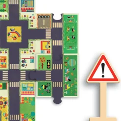 Djeco Floor Puzzle - Car Track for Children