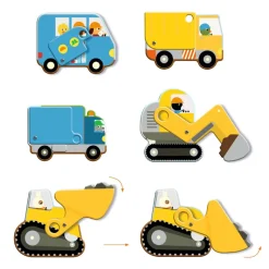 Djeco Floor Puzzle, Floor Puzzle - Construction Site