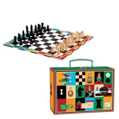 Djeco Game Case: Chess and Checkers