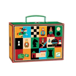 Djeco Game Case: Chess and Checkers