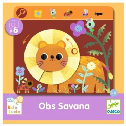 Djeco Game, Find and Turn - The Savanna