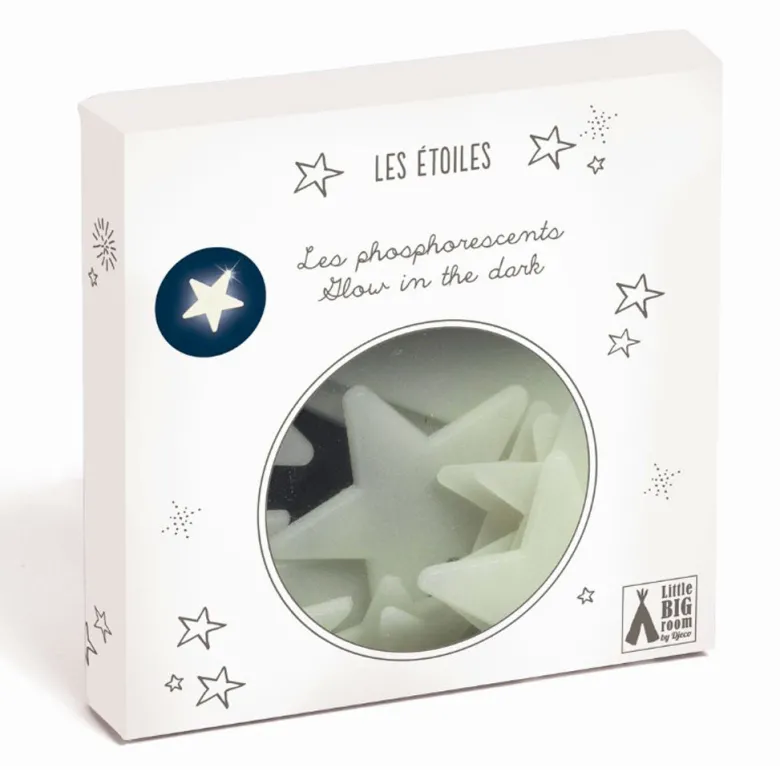 Djeco Glow-in-the-Dark Wall Stickers, Stars