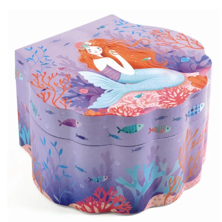 Djeco Jewelry Box with Music, Mermaid