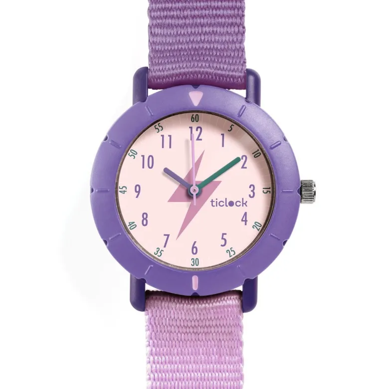 Djeco Kids' Watch, Purple Lightning