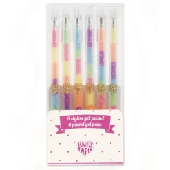 Djeco Lovely Paper, Gel Pens - Pastel