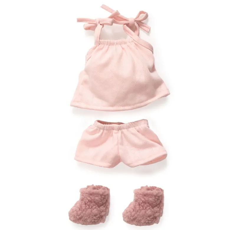 Djeco Lovely Pomea Dukketøj, Shorts, top og futter