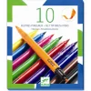 Djeco Markers, 2-in-1 - Essential Colors