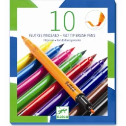 Djeco Markers, 2-in-1 - Essential Colors